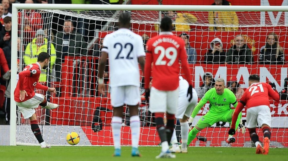 Hasil Liga Inggris: Casemiro Kartu Merah, Manchester United Bungkam Crystal Palace 2-1