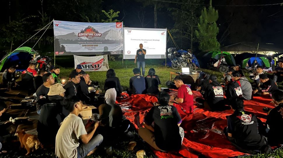 Kemah Bersama di Bogor, Komunitas Motor Honda Gelar Malam Keakraban dan Diskusi Modifikasi