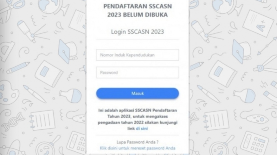 Pembuatan Akun CPNS 2023 Dibuka Malam Ini, Begini Cara Login di SSCASN