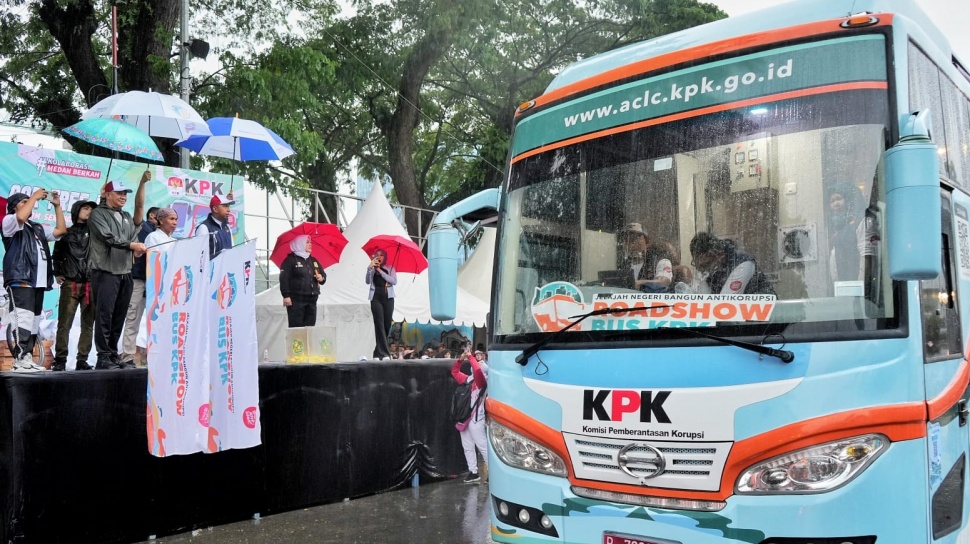 Roadshow Bus KPK Di Medan Dikunjungi Ribu Orang