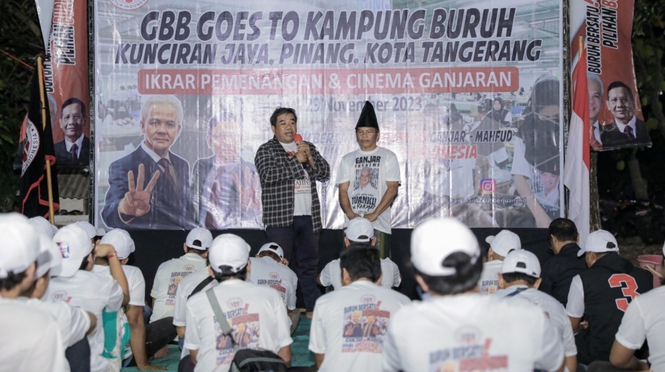 GGB Kunjungi Perkampungan Buruh di Tangerang