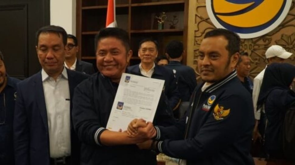 Partai NasDem Resmi Usung Herman Deru - Cik Ujang Di Pilgub Sumsel 2024