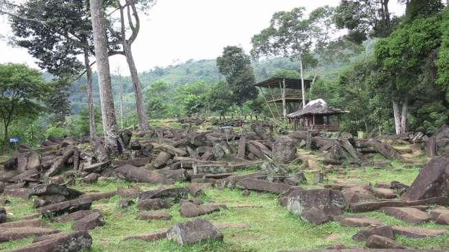 Situs Megalitikum Gunung Padang, Cianjur, Jawa Barat. [suara.com/Achmad Sakirin]