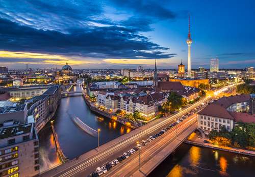 Pemandangan kota Berlin, Jerman (Shutterstock).