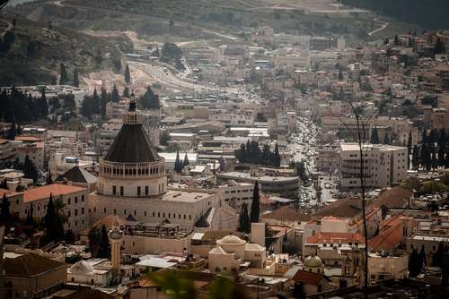 Kota Nazareth modern di wilayah negara Israel (Shutterstock).