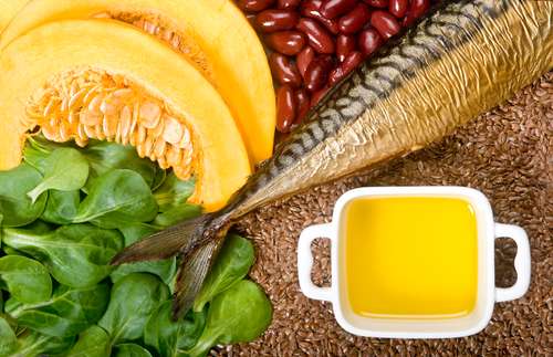 Berbagai makanan yang mengandung asam lemak omega 3. (Shutterstock)