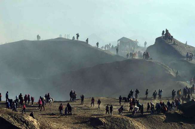 Kawasan wisata Gunung Bromo, Probolinggo, Jawa Timur, Sabtu (1/8).