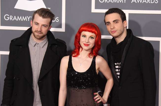 Paramore arrives at the 2011 Grammy Awards on February 13, 2011 in Los Angeles, CA