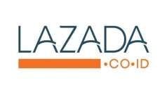 Logo perusahaan dagang online, Lazada (Suara.com/Lazada.co.id).