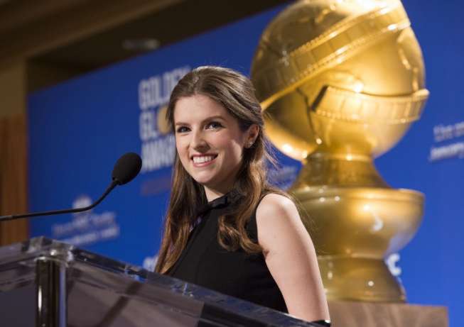 Aktris Anna Kendrick menghadiri pengumuman nominasi Golden Globe Awards 2017 di Hotel Beverly Hilton, Senin (12/12/20160 [AFP]