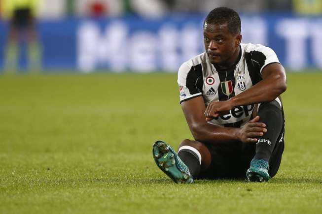 Bek Juventus Patrice Evra. MARCO BERTORELLO / AFP