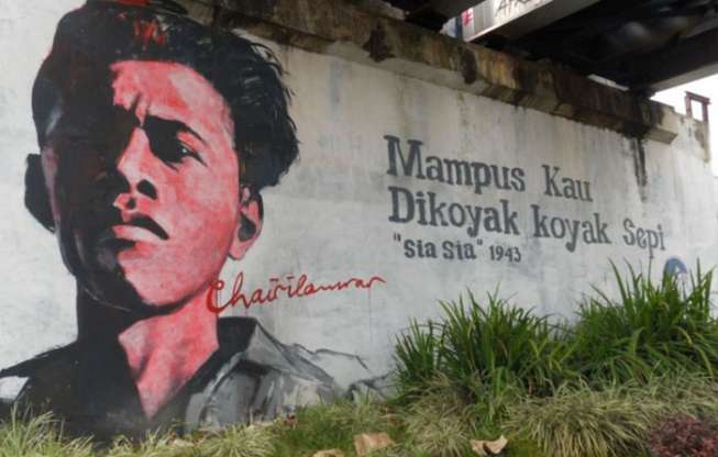 Grafiti Chairil Anwar. [Net]