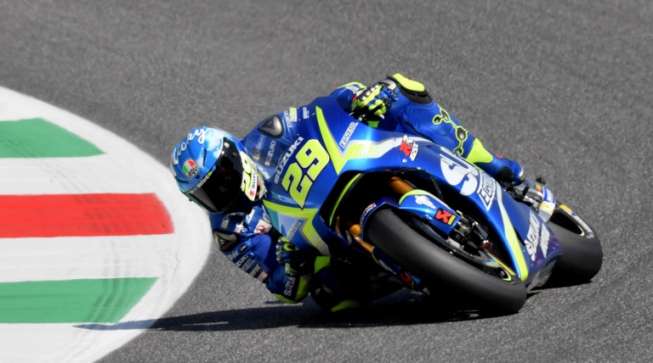 Pebalap Suzuki MotoGP, Andrea Iannone. [AFP/Tiziana Fabi]