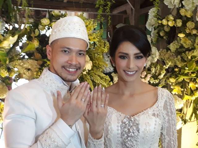 Akad nikah Tyas Mirasih dan Raiden. [suara.com/ Puput Pandansari]