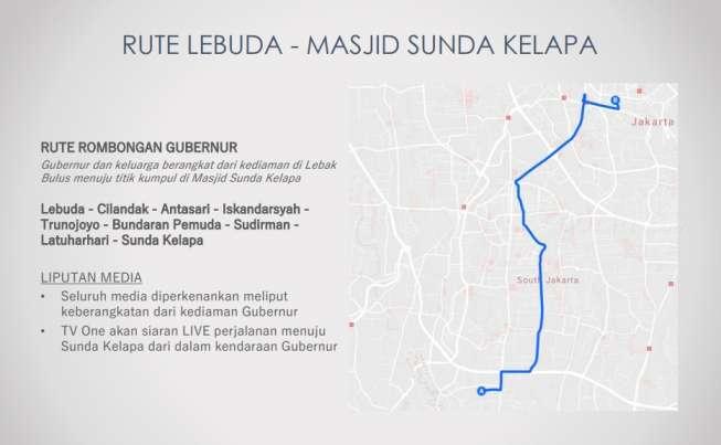 Rute Perjalanan Anies-Sandi ke Istana dan Balai Kota Siang Ini - 2