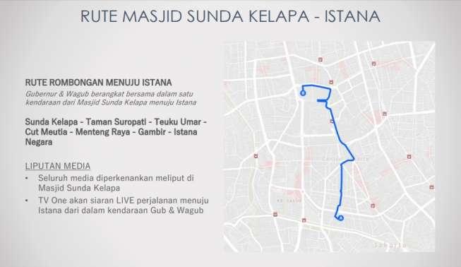 Rute Perjalanan Anies-Sandi ke Istana dan Balai Kota Siang Ini - 4