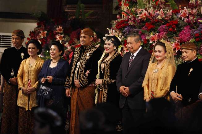 Pernikahan Kahiyang Ayu dengan Bobby Nasution di Gedung Graha Saba, Sumber, Solo, Jawa Tengah, Rabu (8/11).