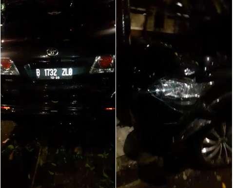 Mobil Setya Novanto menabrak tiang listrik. [Suara.com]