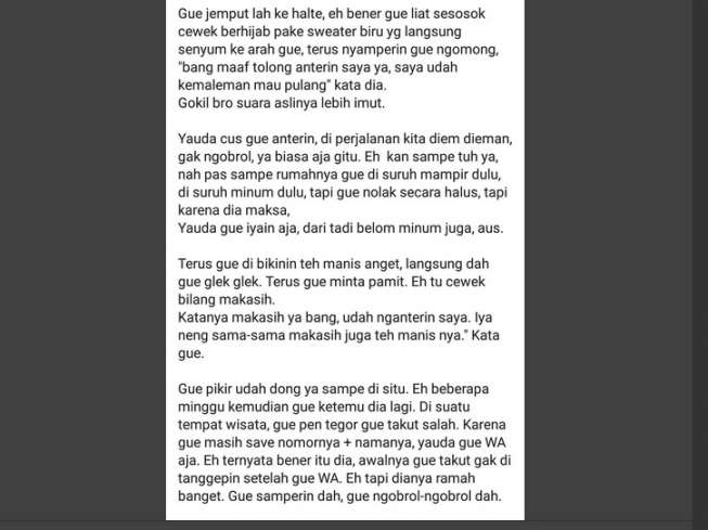 Kisah Sedih Guru Endingnya Sedih Kisah Cinta Driver Gojek Ini Mengenaskan