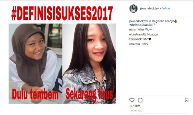 Definisisukses2017. (Instagram)