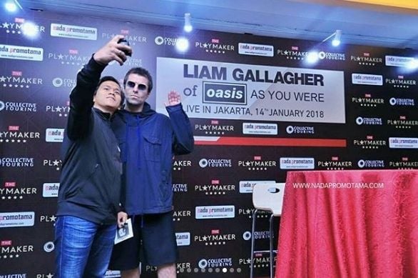 Rama d'masiv foto bareng Liam Gallagher [Instagram/nada_promotama]