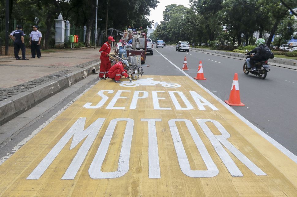  Jalur Kuning  Khusus Motor