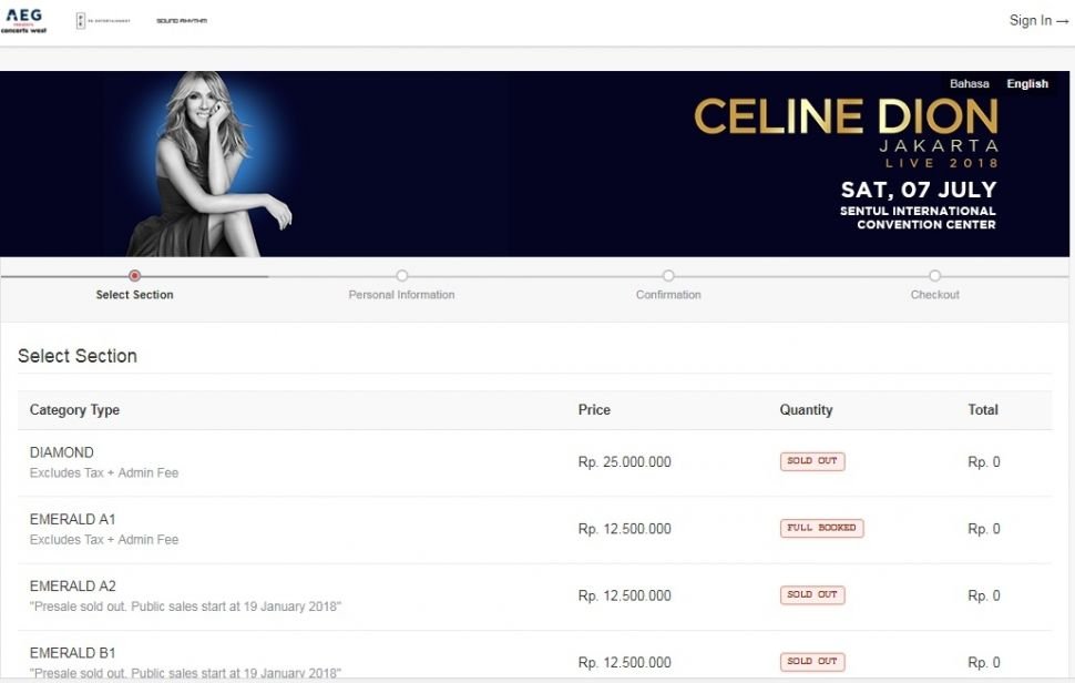 Tiket Konser Celine Dion Seharga Rp25 Juta Ludes 3141