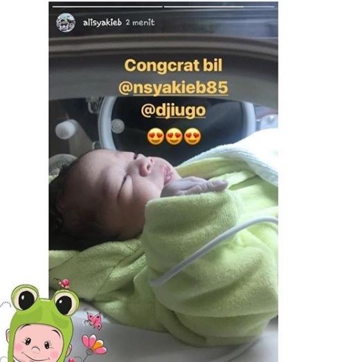 Nabila Syakieb melahirkan seorang bayi. (Instagram)