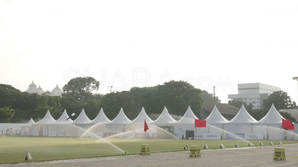 Venue panahan Asian Games 2018 di Istora Senayan. (Suara.com/Dendi Afriyan)