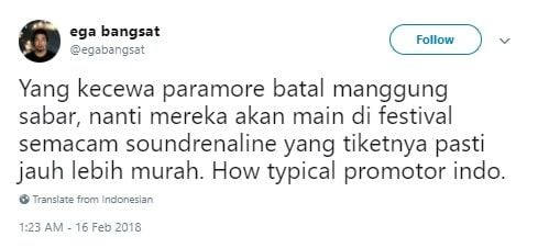 konser Paramore batal. [Twitter]