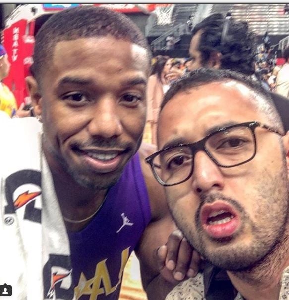 Kemal Palevi bersama salah seorang pebasket NBA. (Instagram)