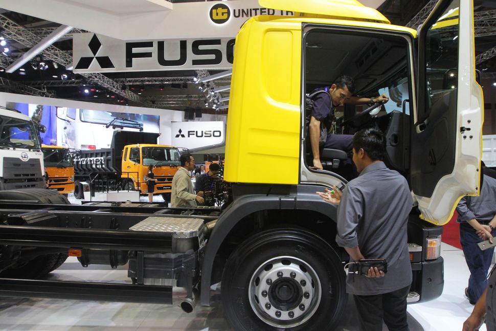 Pameran otomotif khusus kendaraan komersial Gaikindo Indonesia International Commercial Vehicle Expo (GIICOMVEC) 2018 resmi dibuka di Jakarta Convention Center (JCC), Senayan, Jakarta, Kamis (1/3).