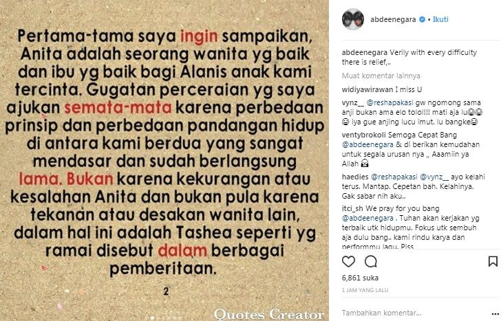 Abdee Slank Curhat Episode 2. [Instagram]