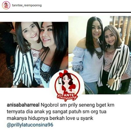 Annisa Bahar pose bareng Prilly Latuconsina. [Instagram]