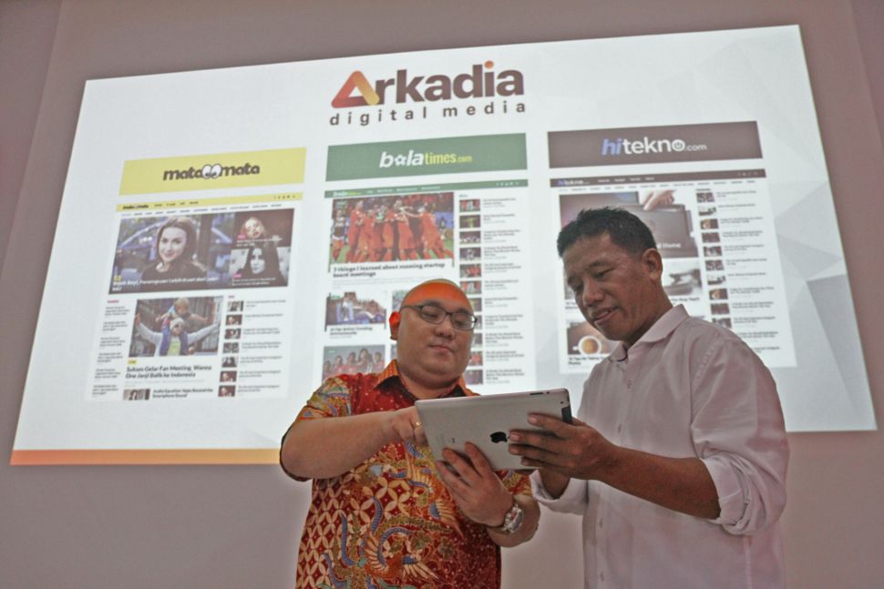 Bersamaan dengan acara syukuran ulang tahun, PT Arkadia Digital Media.