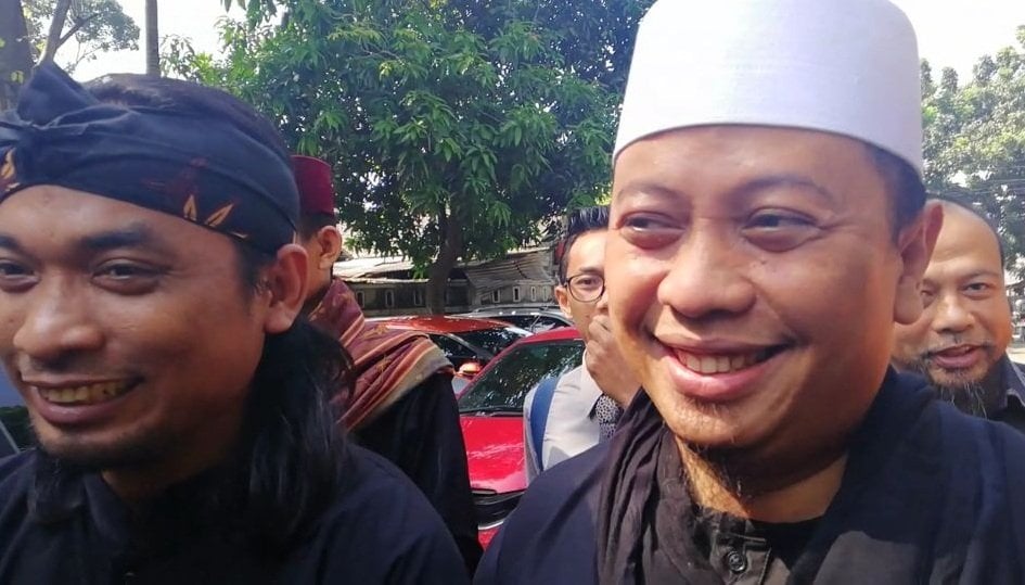 Opick saat menghadiri sidang perceraian di Pengadilan Agama Jakarta Timur, Rabu (11/4/2018) [suara.com/Ismail]