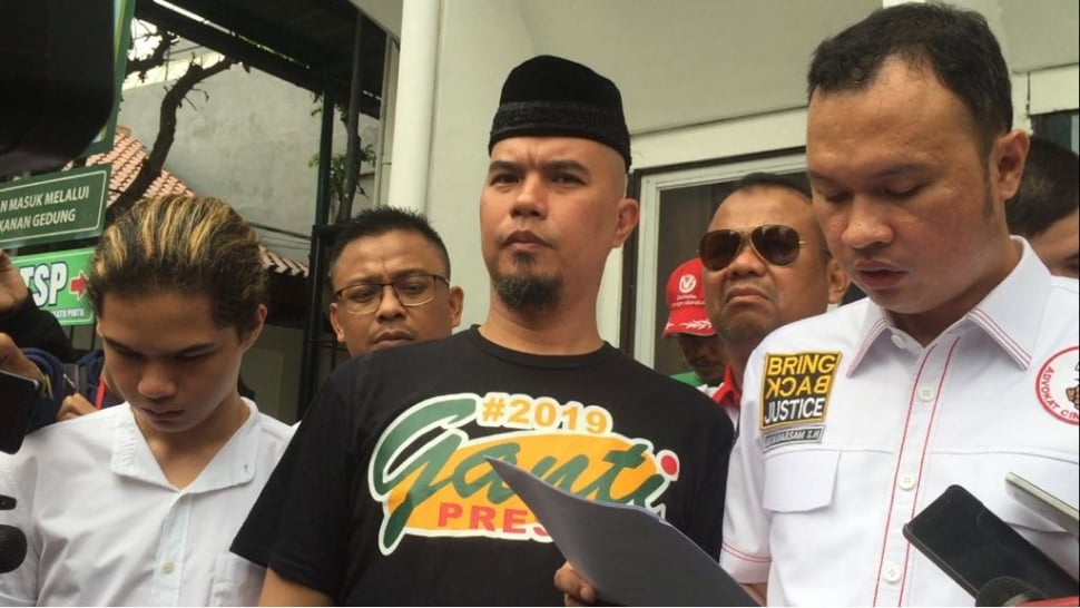 Ahmad Dhani di PN Jakarta Selatan. [suara.com/Sumarni]