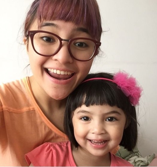 Marshanda bersdama putrinya, Sienna. (Instagram)