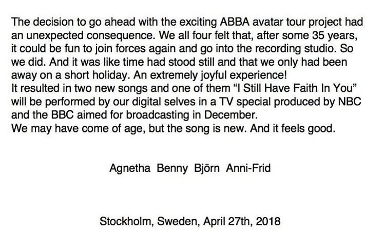 press rilis reuni ABBA (abbasite.com).)
