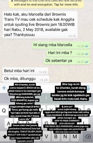 Postingan Anggita Sari. [Instagram]