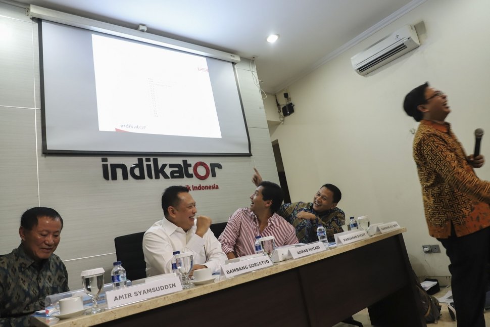 Sebanyak 71,3 persen pemilih mengaku puas dengan kinerja Jokowi.