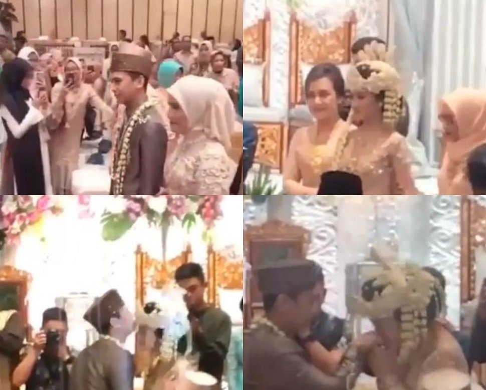 Prosesi akad nikah saat pembacaan ijab kabul di Ritz Carlton Hotel, Pacific Place, Jakarta, Sabtu (5/5/2018) [lambenyinyir/instagram].