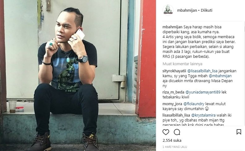 Postingan Mbah Mijan.[Instagram]