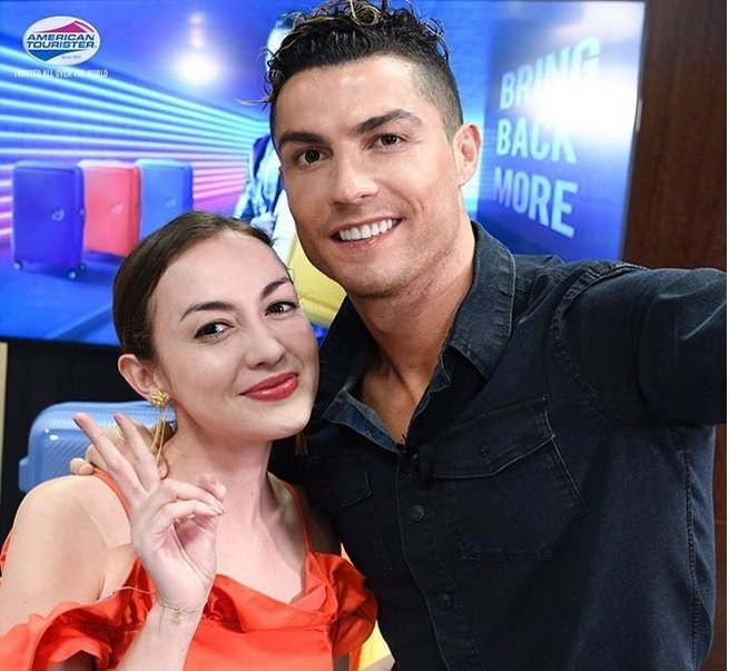 Rianti Cartwright dan Cristiano Ronaldo. (Instagram)