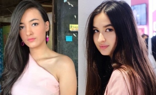 Foto kolase Mawar Eva dan Stephanie Poetri