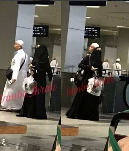 Opick dan seorang perempuan bercadar [Instagram/lambe_turah]