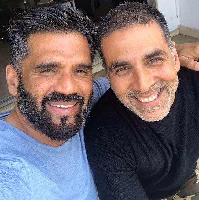 Suniel Shetty dan Akshay Kumar. (Instagram)