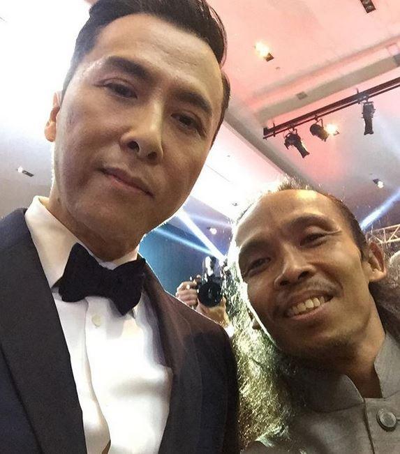 Yayan Ruhian bersama aktor laga Mandarin, Donnie Yen. (Instagram)