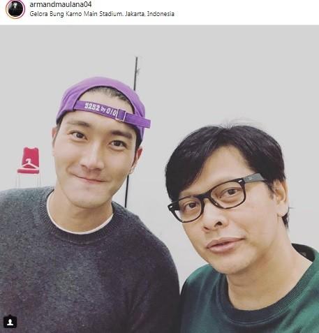 Foto Armand Maulana dan Choi Siwon. [Instagram]