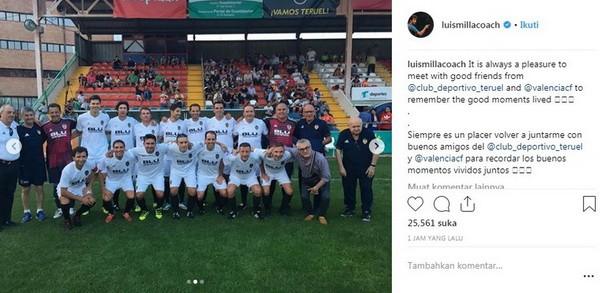 Postingan Luis Milla. [Instagram@luismillacoach]